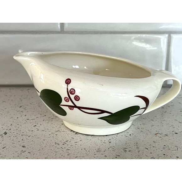 Blue Ridge Stanhome Ivy Gravy Boat Serving Southern Potteries 1950's MCM - Picture 2 of 5